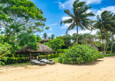 Lounge on the beach at Coconut Grove, Fiji