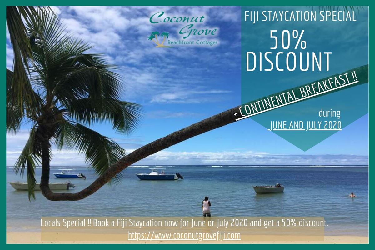 2020 Fiji Vacation Specials at Coconut Grove, Taveuni 2020 Fiji Vacation Specials at Coconut Grove, Taveuni
