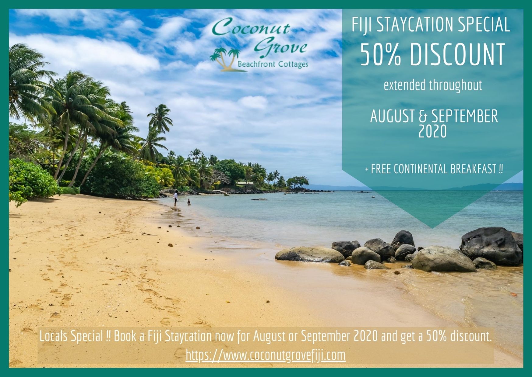 August September Special 2020 Fiji Vacation Specials at Coconut Grove Taveuni August September